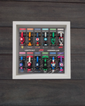 Cadre Blanc pour Collection Minifigurines F1 LEGO® Shadow Lines Edition