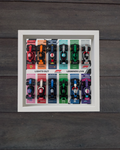 Cadre Blanc pour Collection Minifigurines F1 LEGO® White Stripes Edition