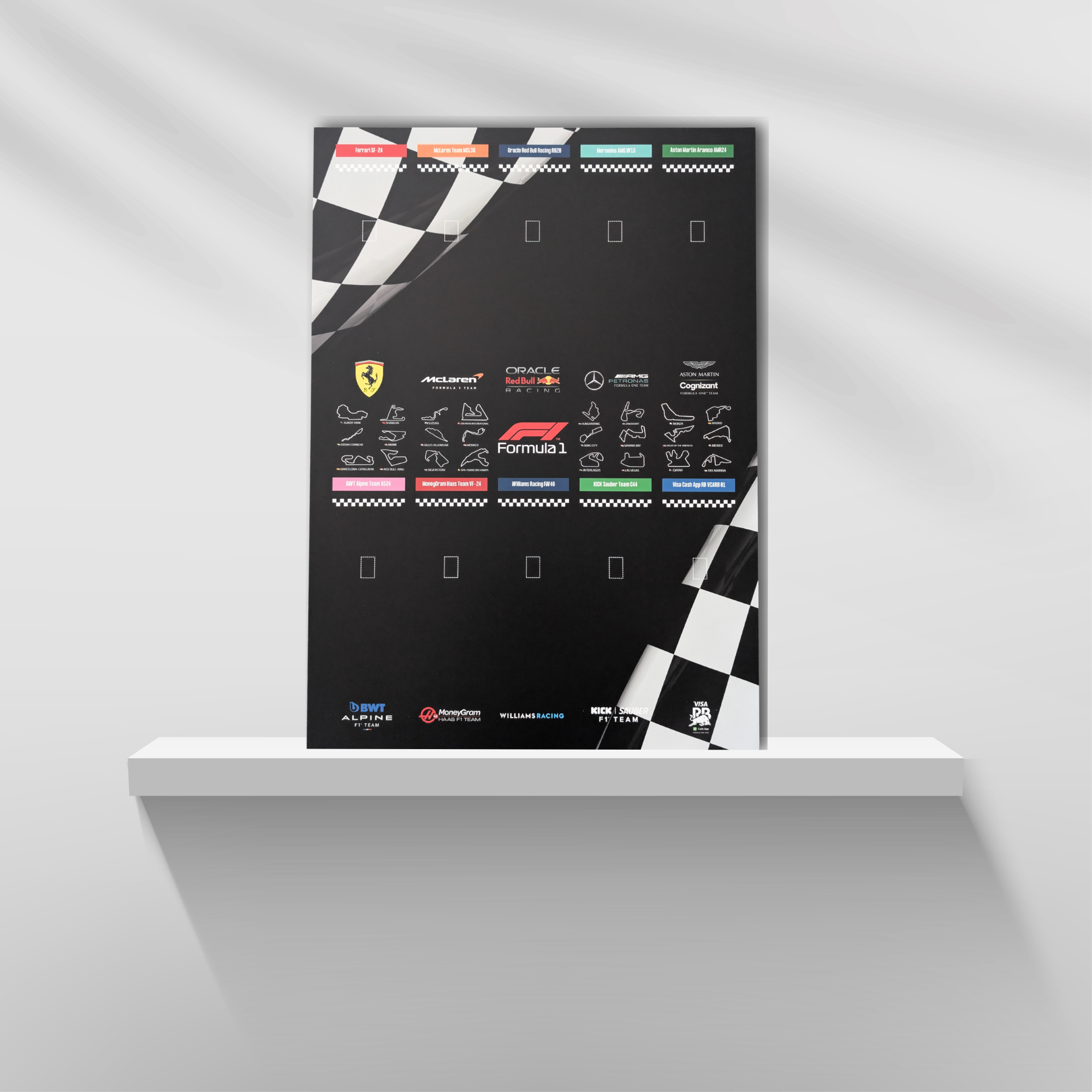 Display 50x70cm pour Lego® F1 Speed Champions