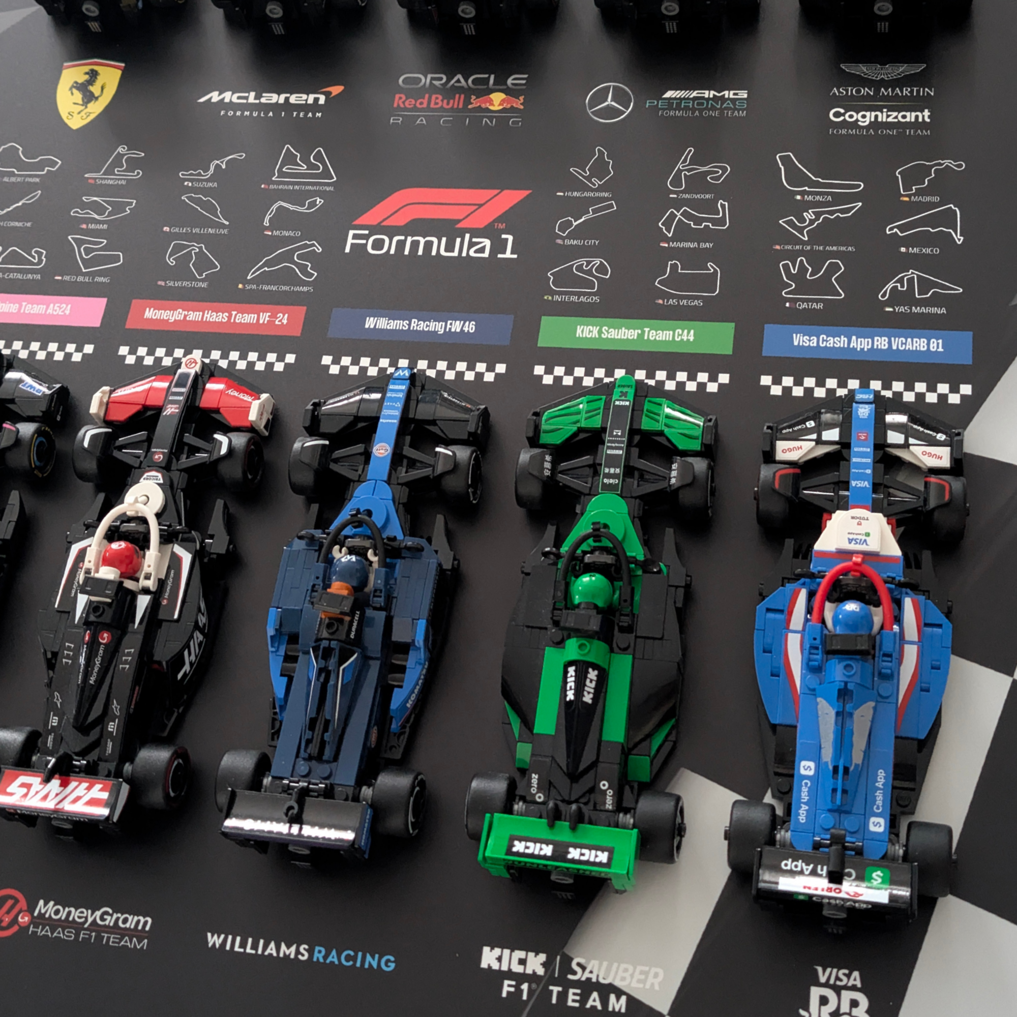 Display 50x70cm pour Lego® F1 Speed Champions