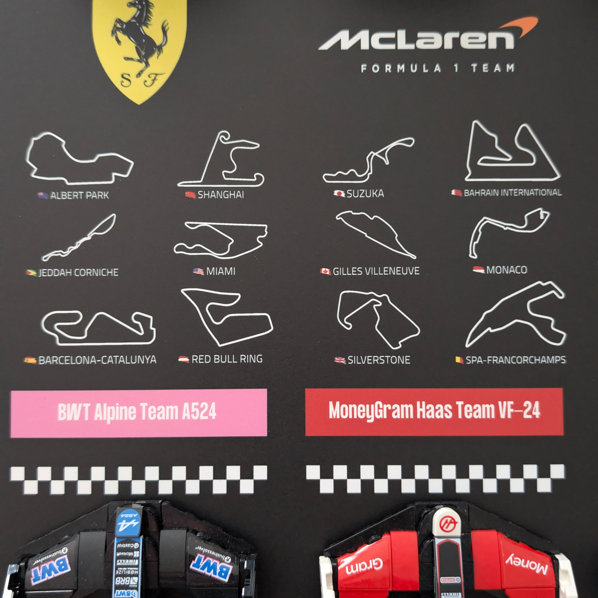 Display 50x70cm pour Lego® F1 Speed Champions