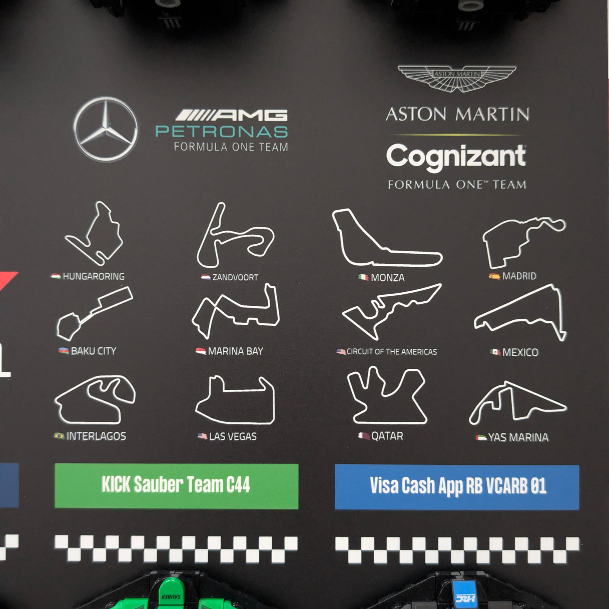 Display 50x70cm pour Lego® F1 Speed Champions