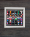 Cadre Blanc pour Collection Minifigurines F1 LEGO® Carbon Racing Edition