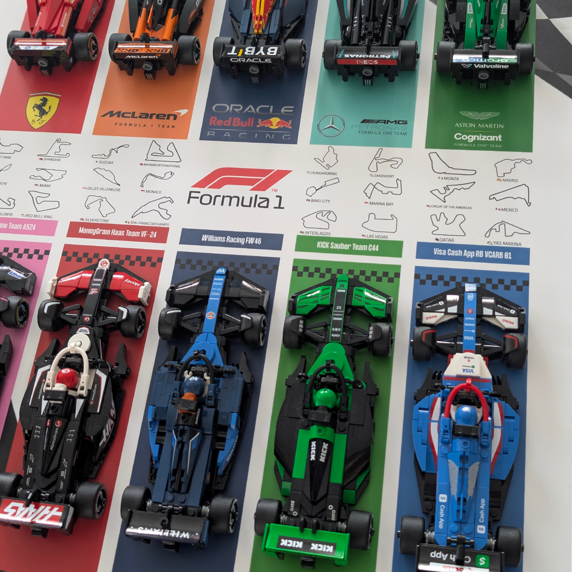 Display 50x70cm pour Lego® F1 Speed Champions