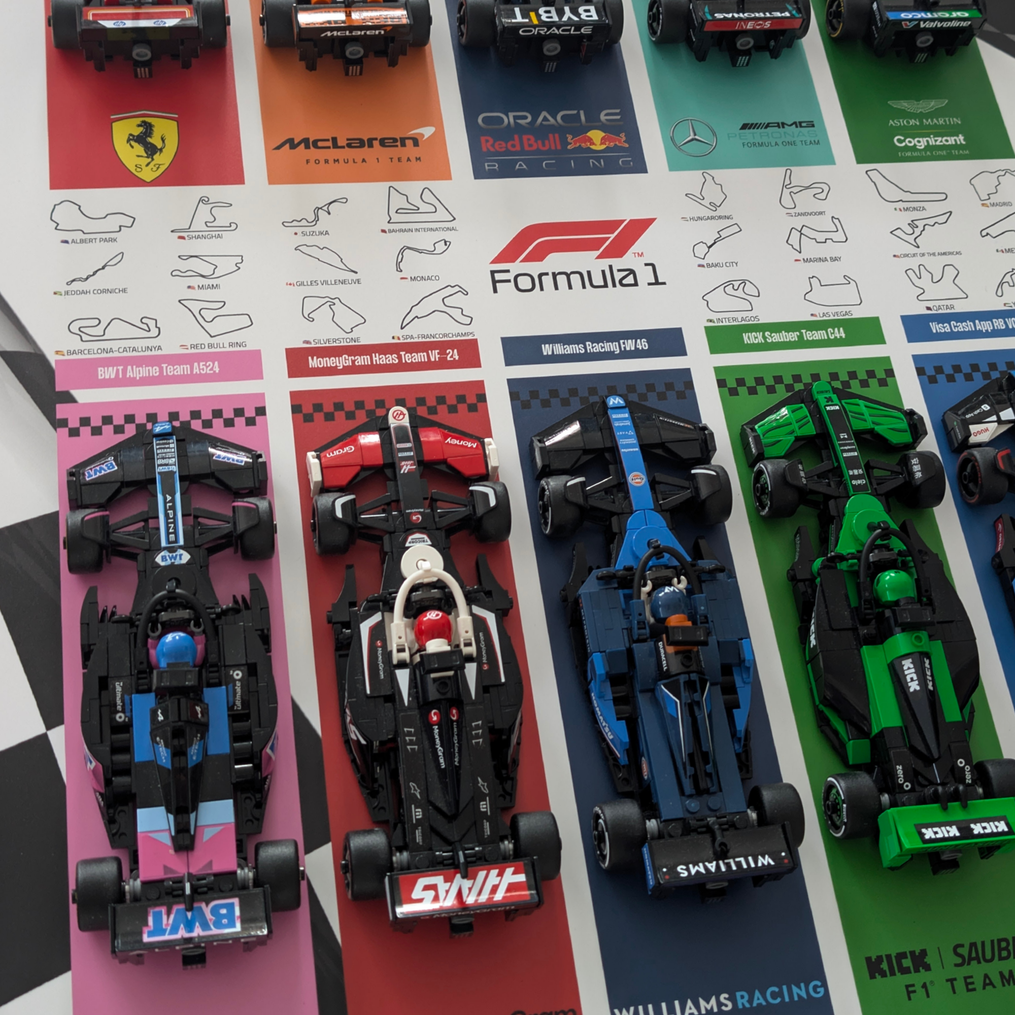 Display 50x70cm pour Lego® F1 Speed Champions