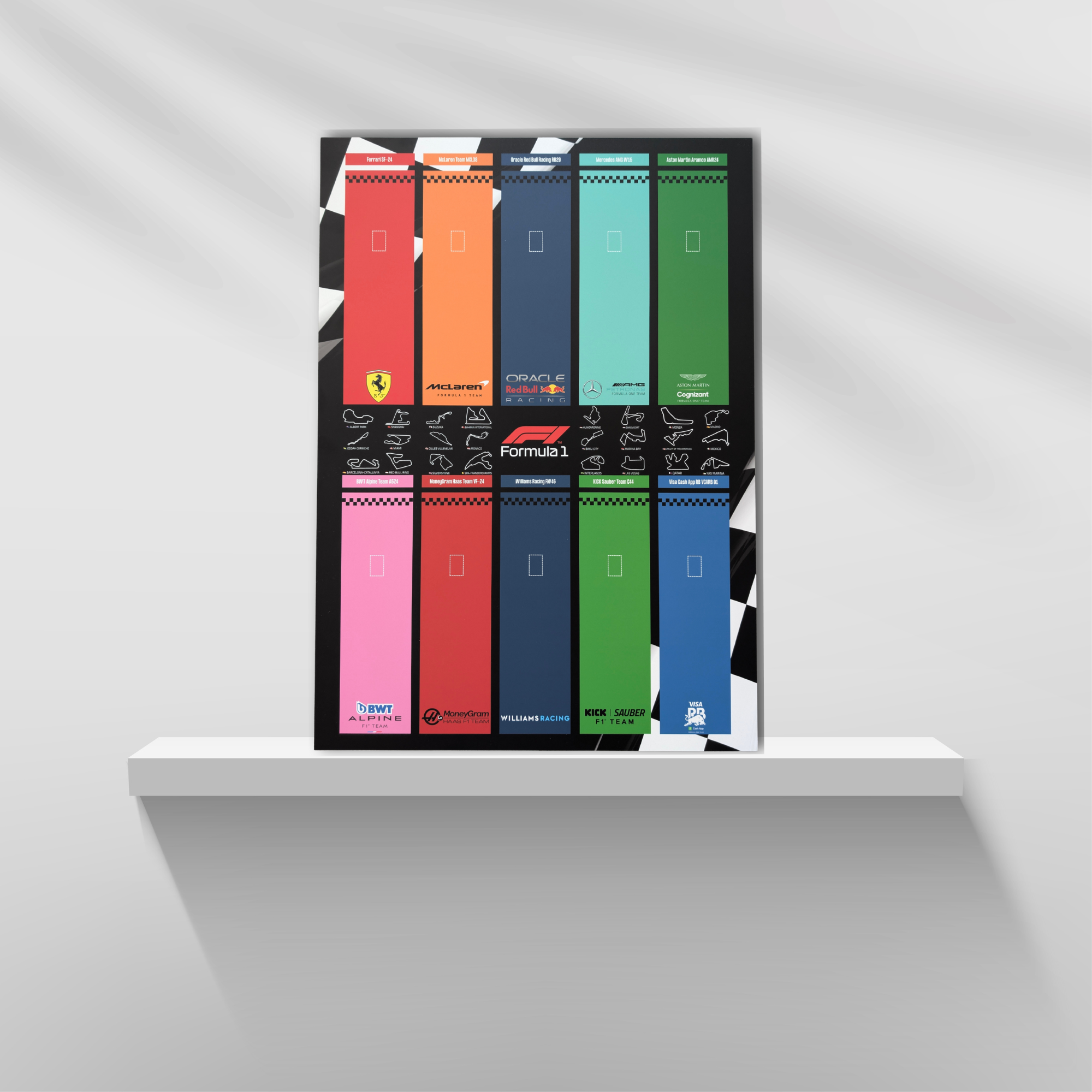 Display 50x70cm pour Lego® F1 Speed Champions
