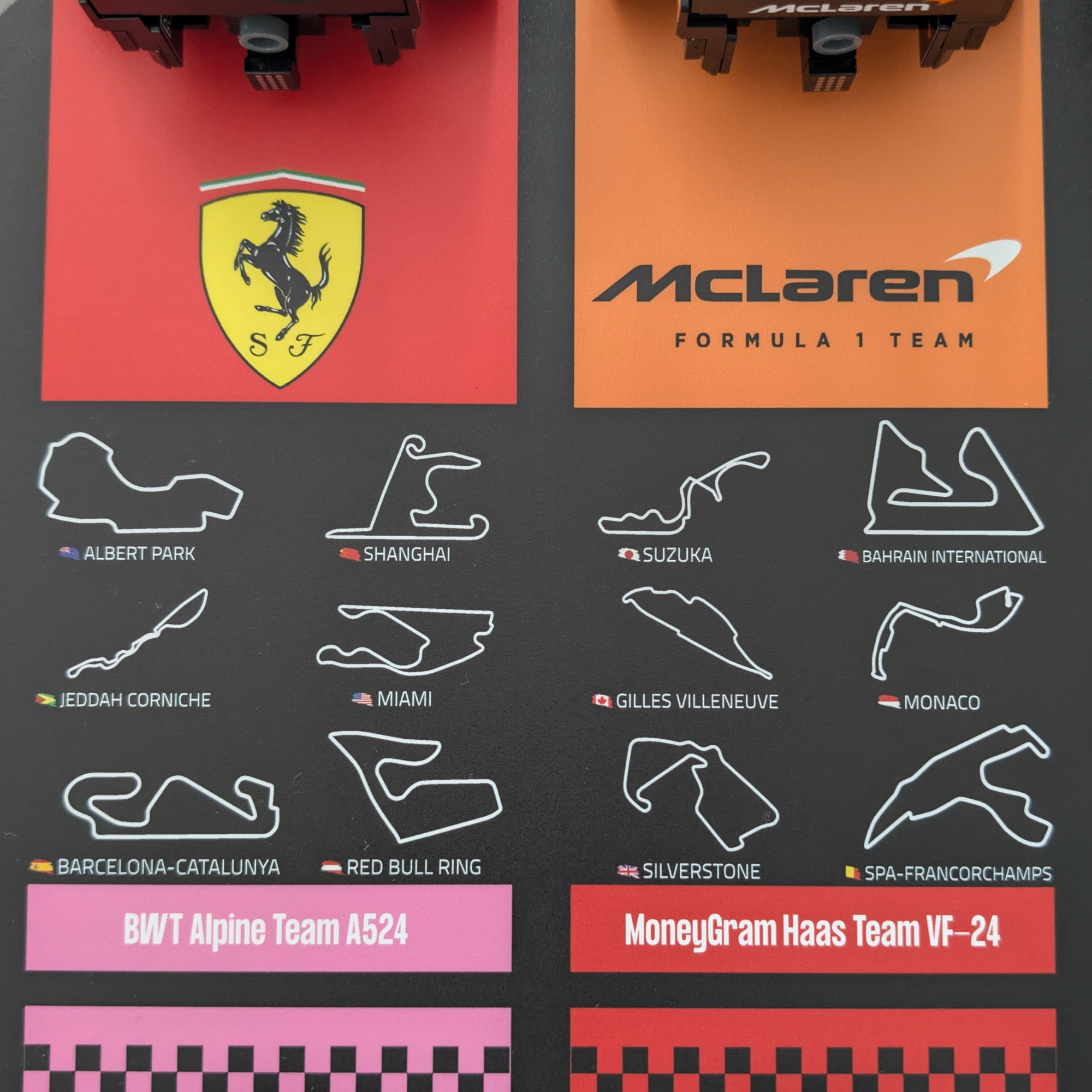Display 50x70cm pour Lego® F1 Speed Champions