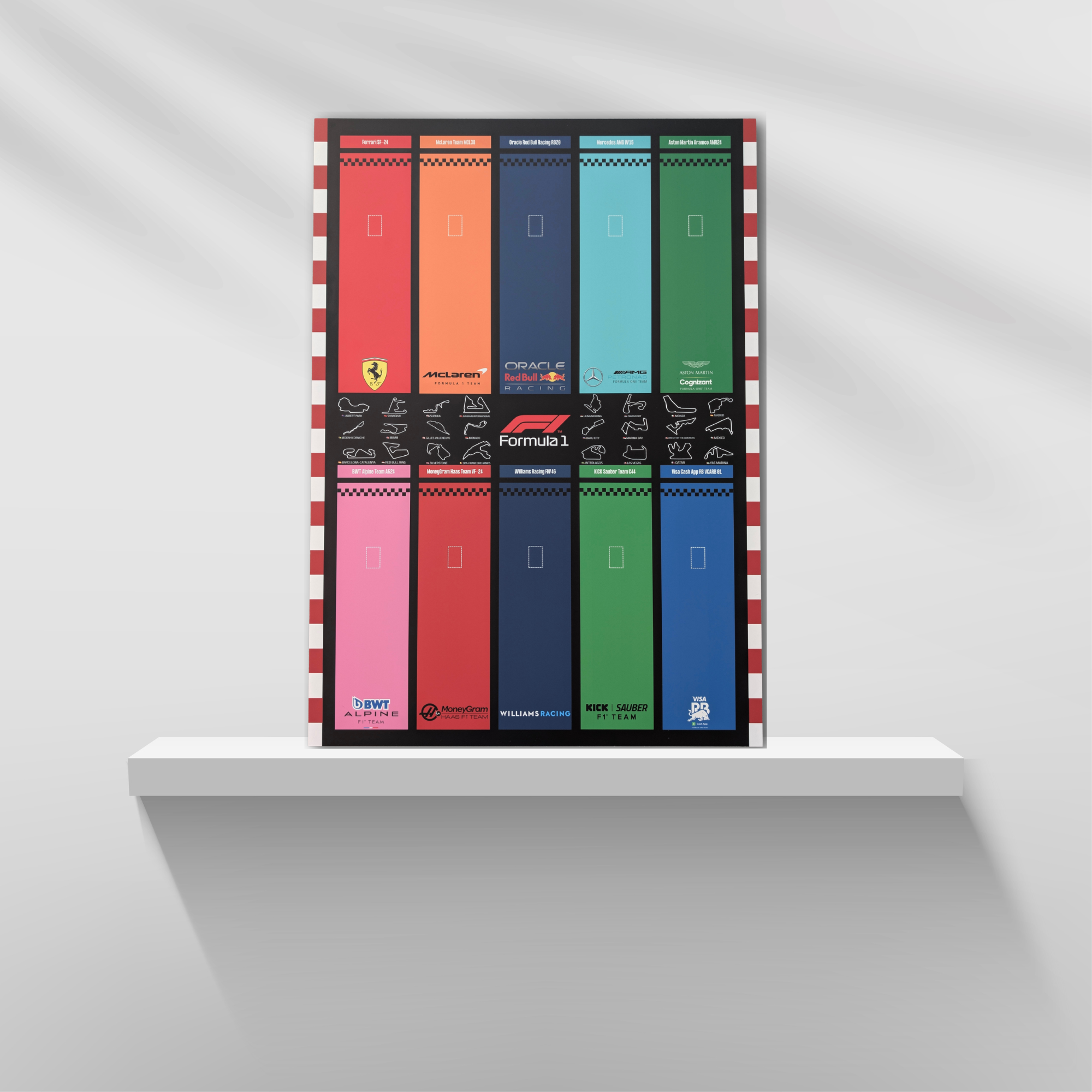 Display 50x70cm pour Lego® F1 Speed Champions