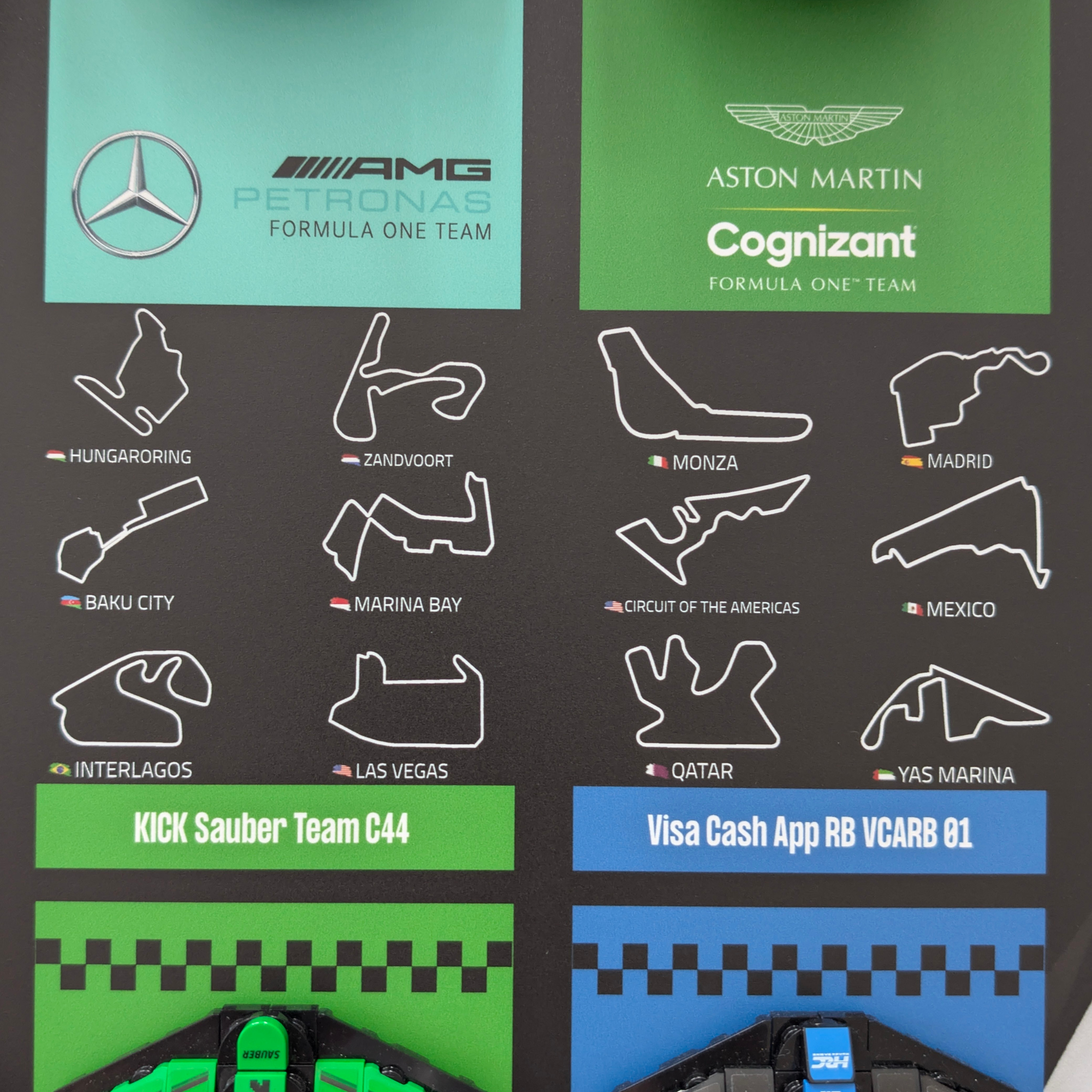 Display 50x70cm pour Lego® F1 Speed Champions