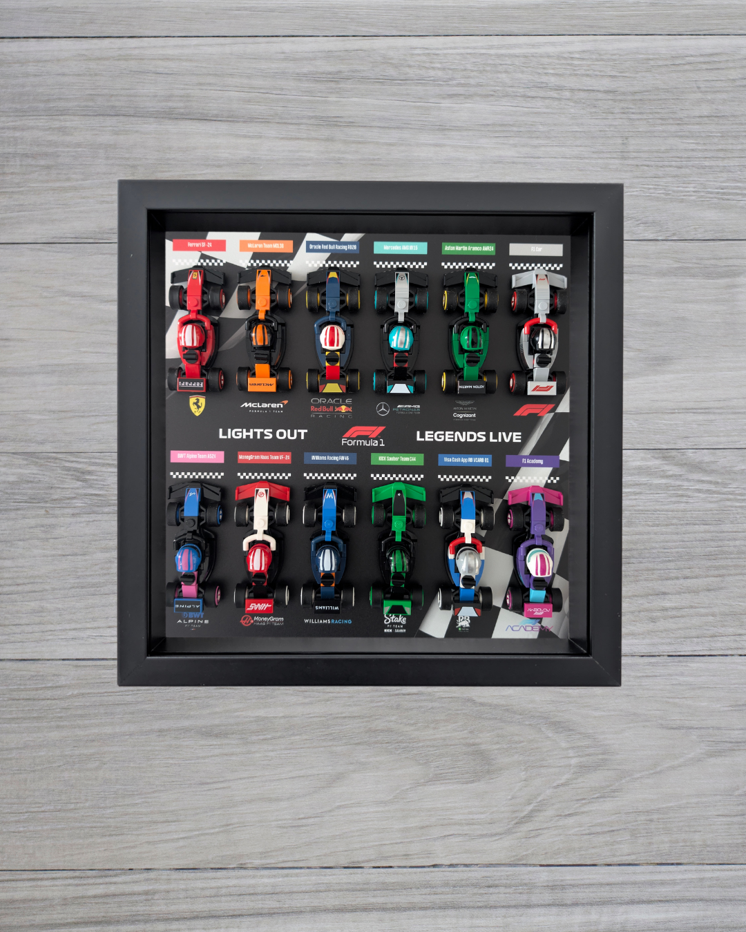 Cadre Noir pour Collection Minifigurines F1 LEGO® Black Flag Edition