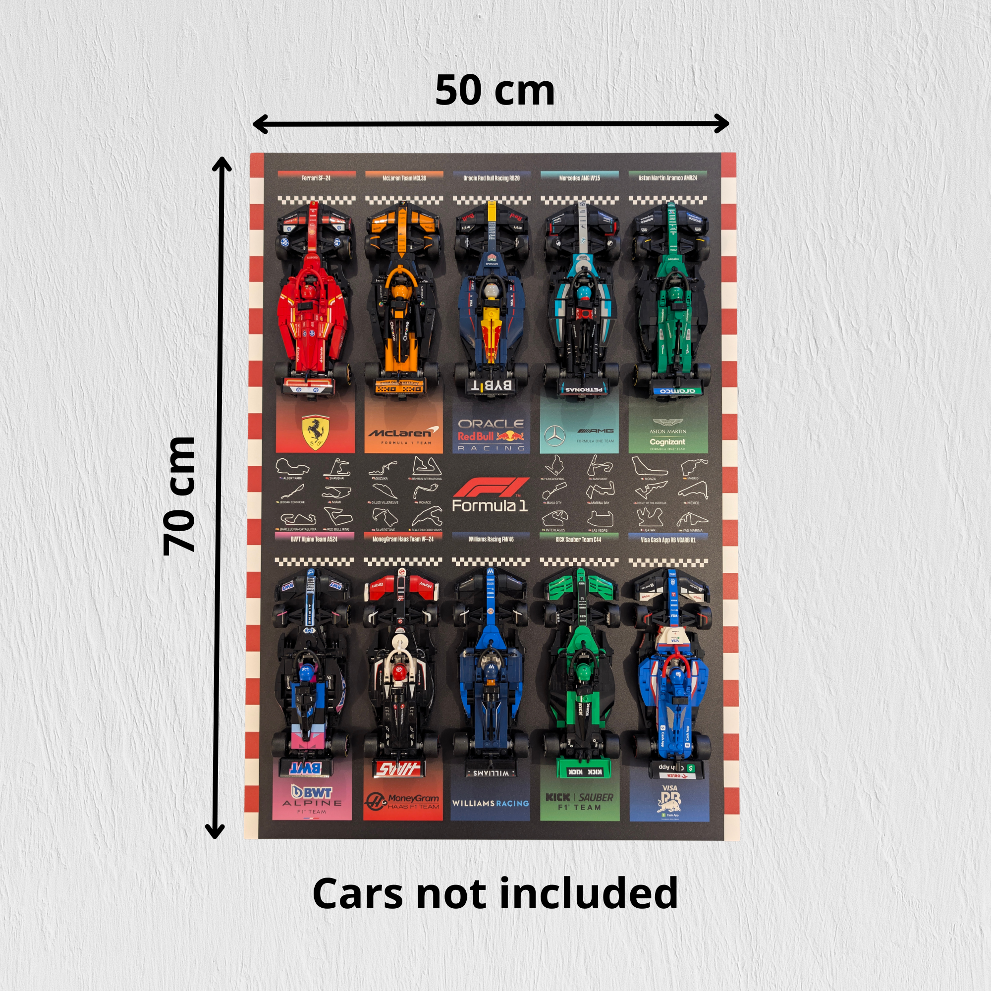 Display 50x70cm pour Lego® F1 Speed Champions (Copie)