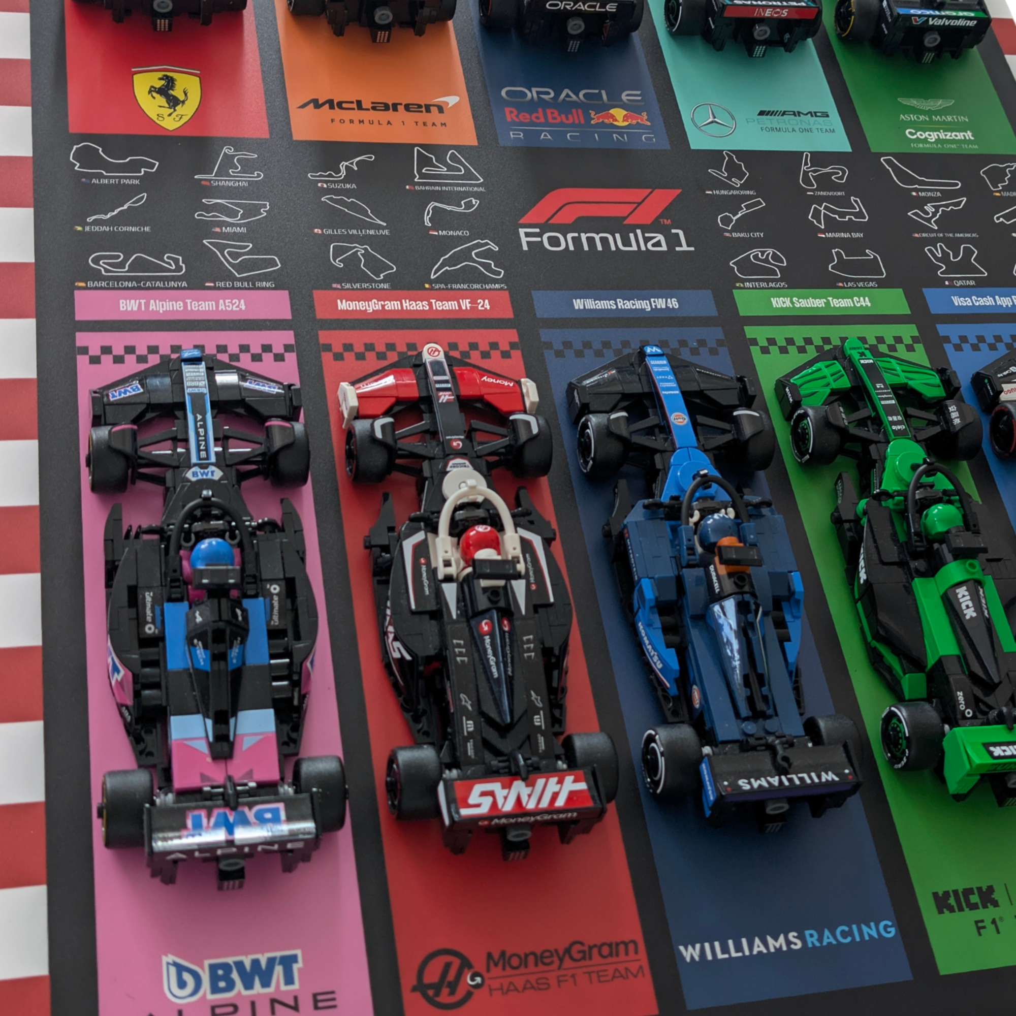 Display 50x70cm pour Lego® F1 Speed Champions